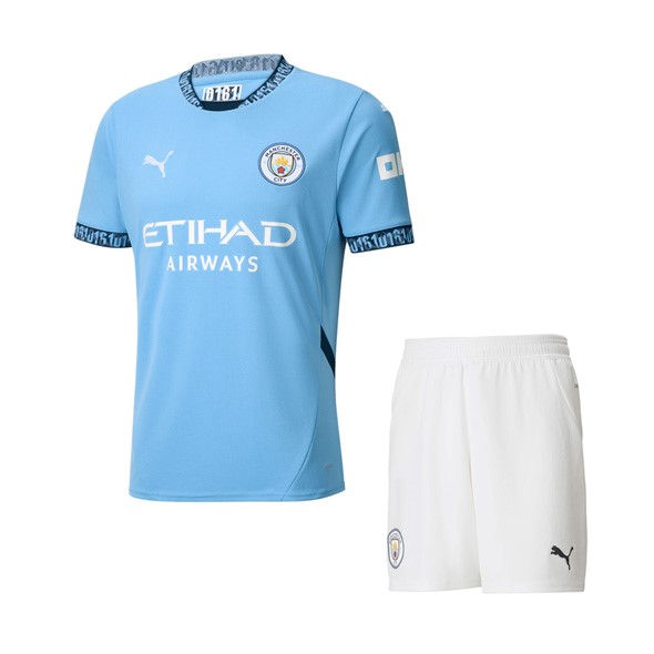 Camiseta Manchester City Replica Primera Ropa Niño 2024/25